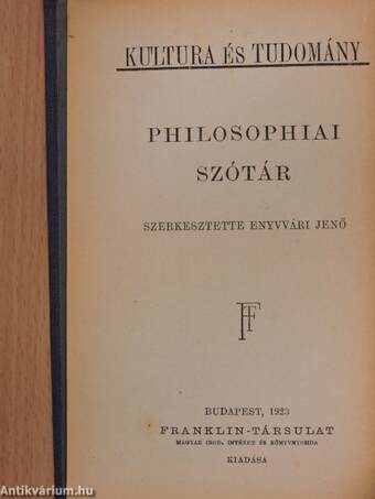 Philosophiai szótár