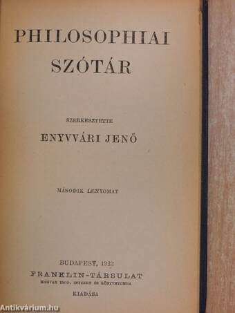 Philosophiai szótár