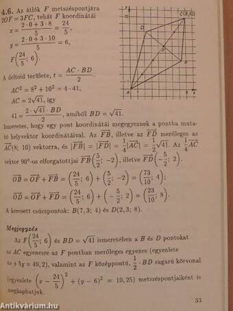 Matematika érettségi, felvételi feladatok és megoldások 1991