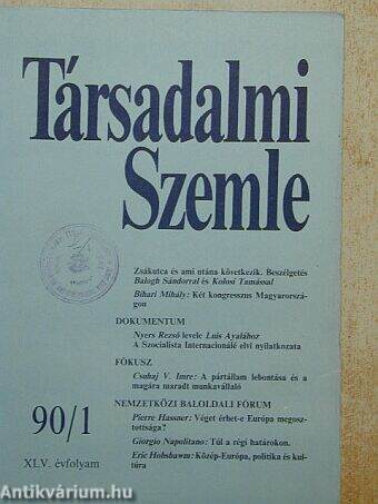 Társadalmi Szemle 1990. január