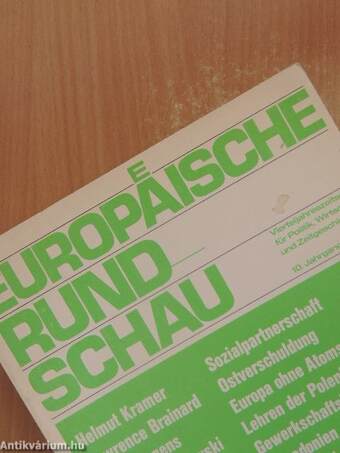 Europäische Rundschau 82/3 Sommer 