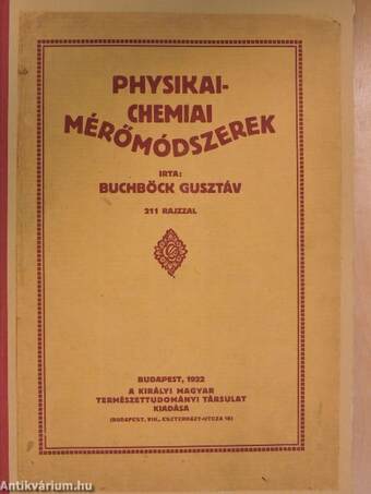 Physikai-chemiai mérőmódszerek