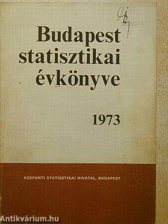 Budapest statisztikai évkönyve 1973