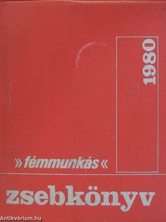 »fémmunkás« zsebkönyv 1980