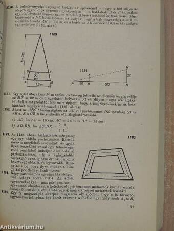 Geometriai feladatok gyűjteménye I.