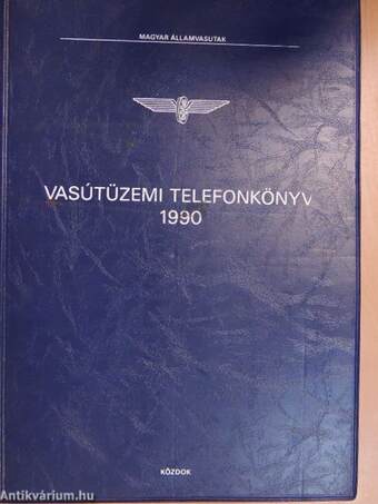 Vasútüzemi telefonkönyv 1990
