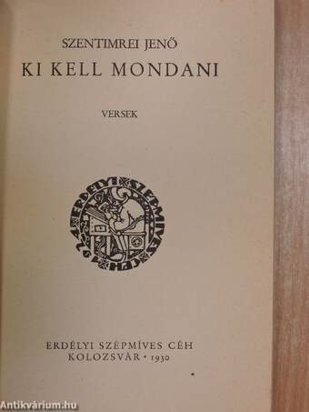 Ki kell mondani