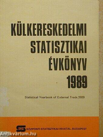 Külkereskedelmi statisztikai évkönyv 1989