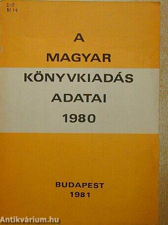 A magyar könyvkiadás adatai 1980