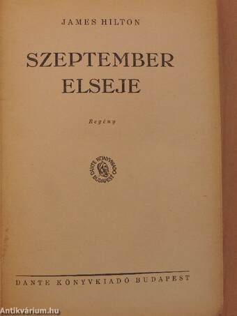 Szeptember elseje