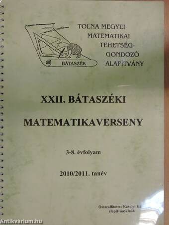 XXII. bátaszéki matematikaverseny