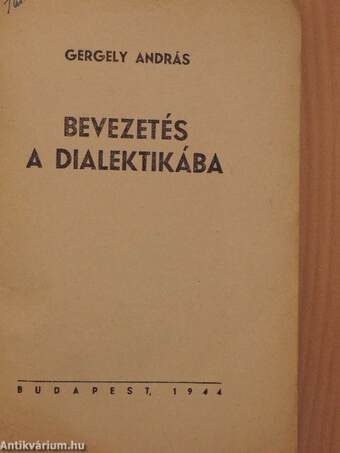 Bevezetés a dialektikába