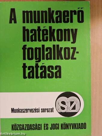 A munkaerő hatékony foglalkoztatása