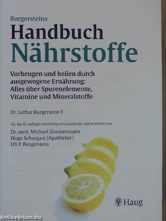 Burgersteins Handbuch Nährstoffe