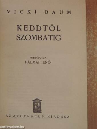 Keddtől szombatig