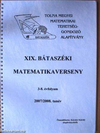 XIX. bátaszéki matematikaverseny