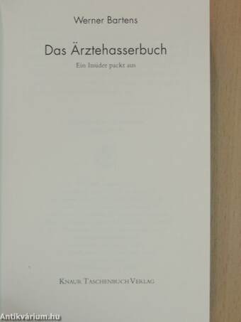 Das Ärztehasserbuch