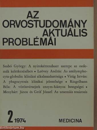 Az orvostudomány aktuális problémái 1974/2.