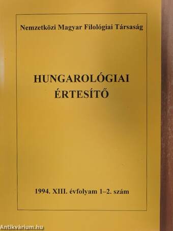 Hungarológiai Értesítő 1994/1-2.