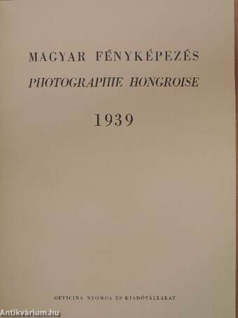 Magyar fényképezés 1939