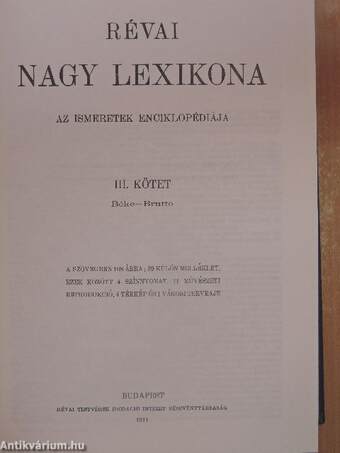 Révai nagy lexikona 3. (töredék)