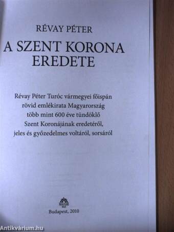 A Szent Korona eredete