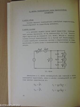 Váltakozóáramú alapmérések 1.