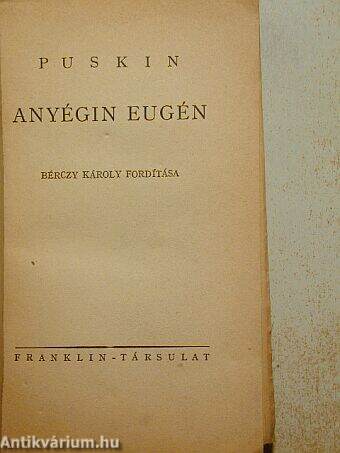 Anyégin Eugén