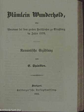 C. Spindler's Werke XXXII-XXXV. (gótbetűs)