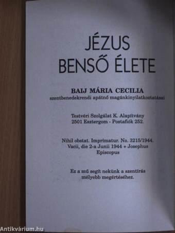 Jézus benső élete 4.