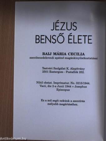 Jézus benső élete 5.