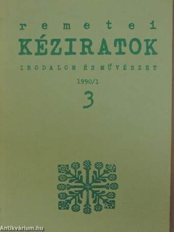 Remetei kéziratok 1990/1.