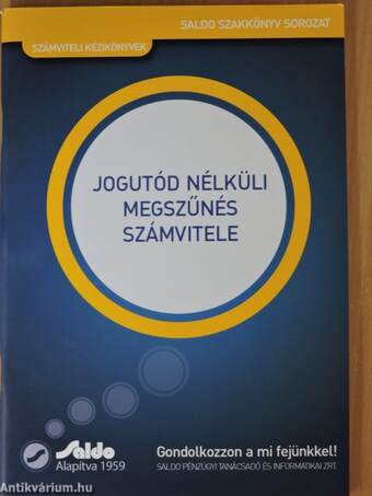 Jogutód nélküli megszűnés számvitele