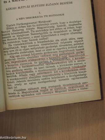 A Magyar Dolgozók Pártja III. kongresszusának rövidített jegyzőkönyve