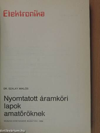 Nyomtatott áramköri lapok amatőröknek