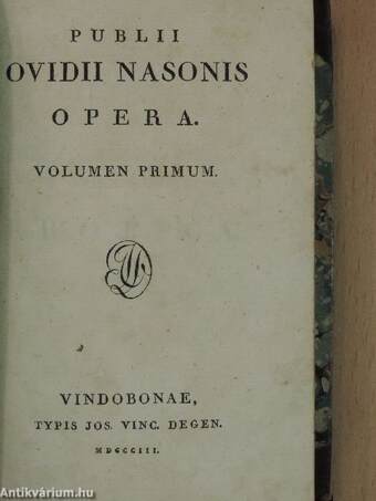 Publii Ovidii Nasonis opera I. (töredék)