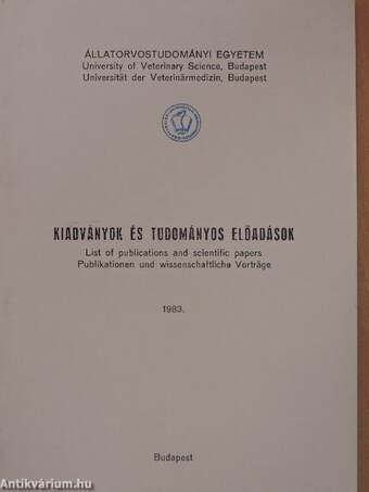 Kiadványok és tudományos előadások 1983.