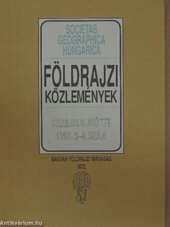 Földrajzi közlemények 1998/3-4.