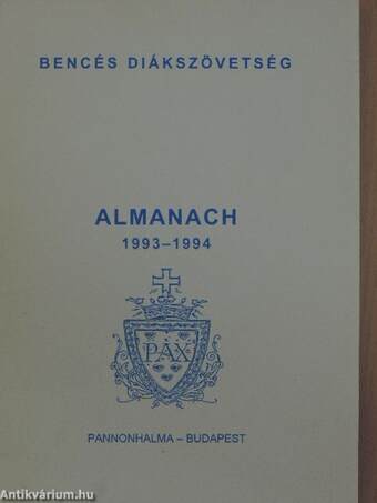 Bencés Diákszövetség Almanach 1993-1994