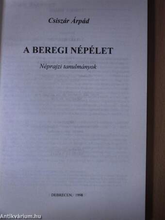 A beregi népélet