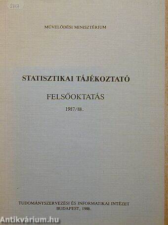 Statisztikai tájékoztató 1989/90.