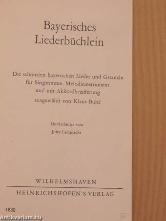 Bayerisches Liederbüchlein