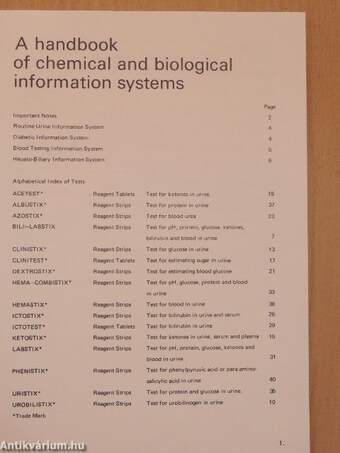 A handbook of chemical and biological information systems