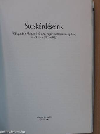 Sorskérdéseink