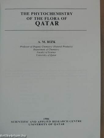 The Phytochemistry of the Flora of Qatar