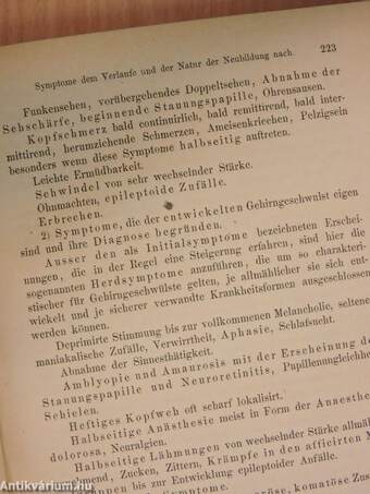 Handbuch der Speciellen Pathologie und Therapie XI/1. (töredék)