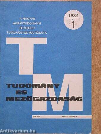 Tudomány és mezőgazdaság 1984. január-február