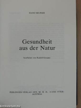 Gesundheit aus der Natur