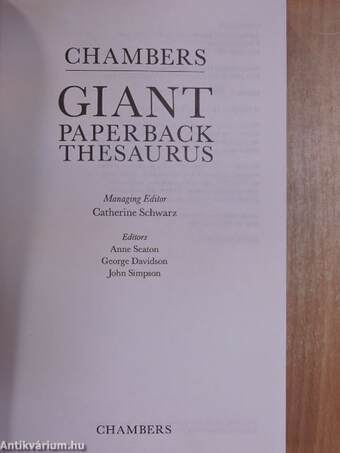 Chambers Giant Paperback Thesaurus