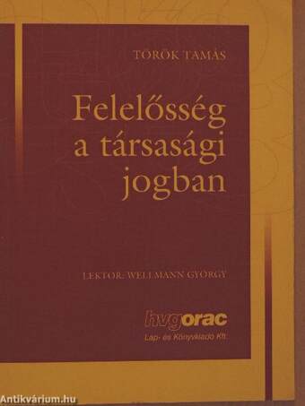 Felelősség a társasági jogban 